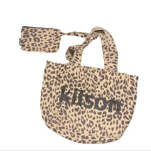 RARE Kitson Leopard Tote & Pouch X Sweet Magazine From 2010 Issue Only In Japan